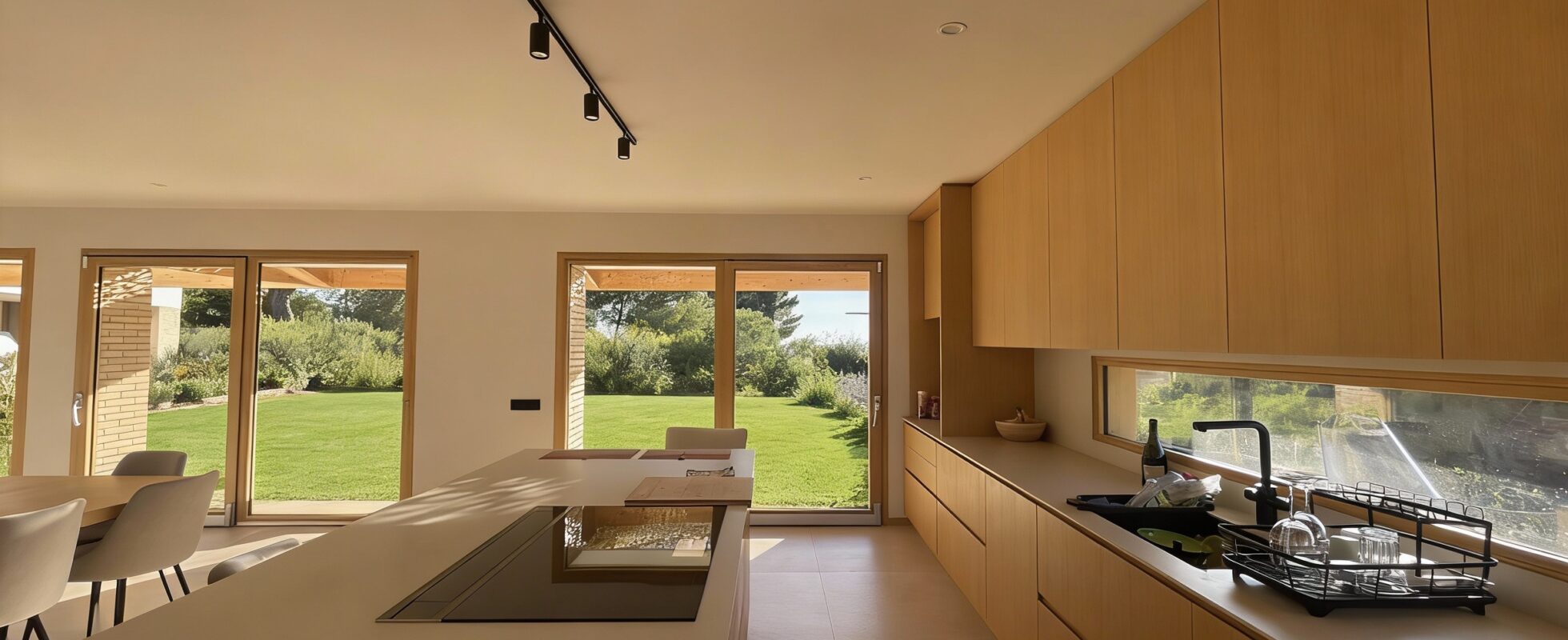 ventanas de madera natural