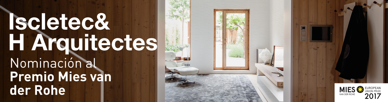 Granolllers premio Mies Van del Rohe Barcelona con ventanas de madera Iscletec